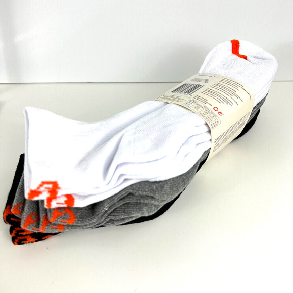 NEW Merrell Men Cushioned Cotton Quarter Crew Socks 6 Pairs Multicolor Sz 9-12 - Picture 11 of 12